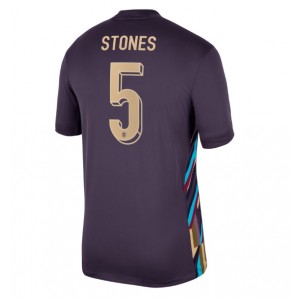 Fotbalové Dres Anglie John Stones #5 Venkovní Oblečení ME 2024 Krátký Rukáv